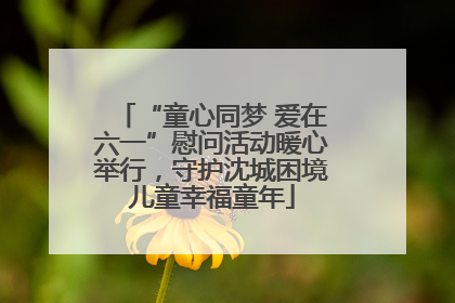 “童心同梦 爱在六一”慰问活动暖心举行，守护沈城困境儿童幸福童年