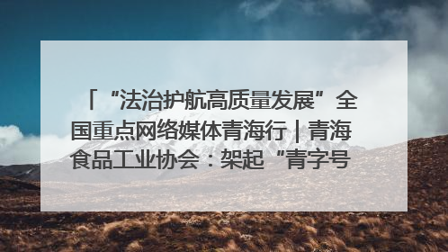 “法治护航高质量发展”全国重点网络媒体青海行｜青海食品工业协会：架起“青字号”美食的产业化桥梁