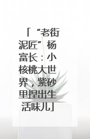 “老街泥匠”杨富长：小核桃大世界，紫砂里捏出生活味儿