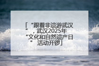 “跟着非遗游武汉”，武汉2025年“文化和自然遗产日” 活动开锣