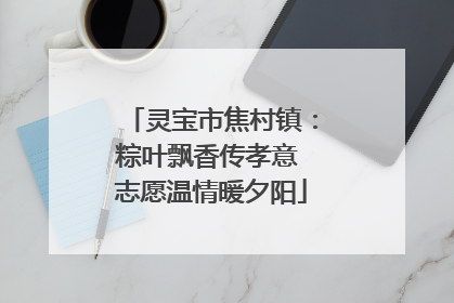 灵宝市焦村镇：粽叶飘香传孝意 志愿温情暖夕阳