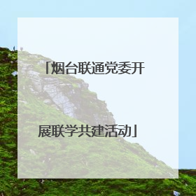 烟台联通党委开展联学共建活动