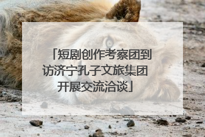 短剧创作考察团到访济宁孔子文旅集团开展交流洽谈