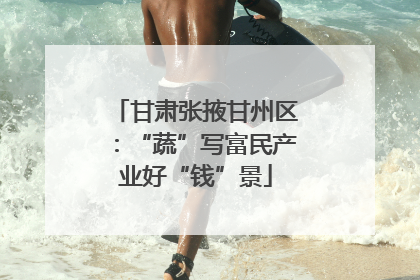 甘肃张掖甘州区：“蔬”写富民产业好“钱”景