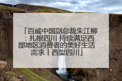 百威中国副总裁朱江柳：扎根四川 持续满足西部地区消费者的美好生活需求丨西望四川