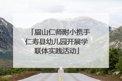 眉山仁师附小携手仁寿县幼儿园开展学联体实践活动