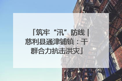 筑牢“汛”防线｜慈利县通津铺镇：干群合力抗击洪灾