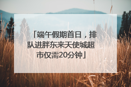 端午假期首日，排队进胖东来天使城超市仅需20分钟