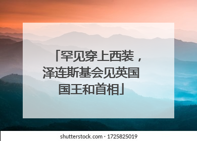 罕见穿上西装，泽连斯基会见英国国王和首相