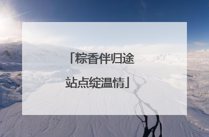 粽香伴归途 站点绽温情