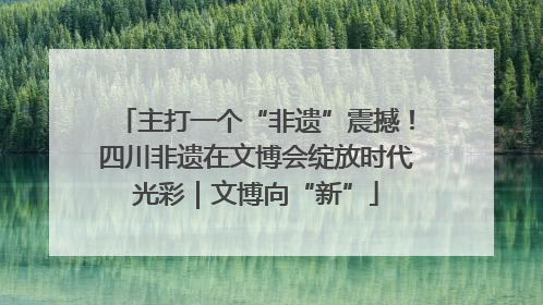 主打一个“非遗”震撼！四川非遗在文博会绽放时代光彩｜文博向“新”