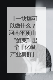 一块煤可以做什么？河南平顶山“裂变”出一个千亿级产业集群