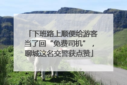 下班路上顺便给游客当了回“免费司机”，聊城这名交警获点赞