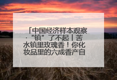 中国经济样本观察·“镇”了不起丨苦水镇里玫瑰香！你化妆品里的六成香产自这个小镇