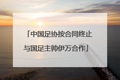 中国足协按合同终止与国足主帅伊万合作
