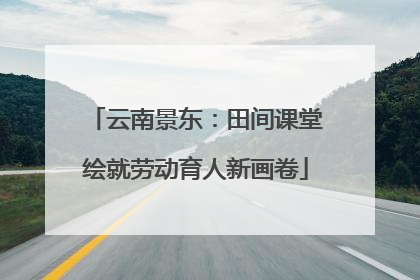 云南景东：田间课堂绘就劳动育人新画卷