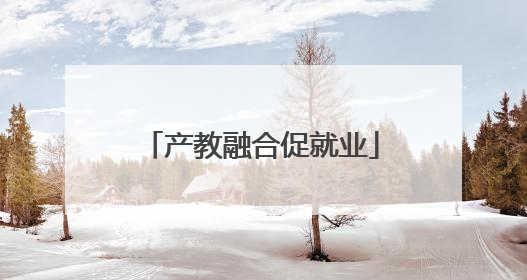 产教融合促就业
