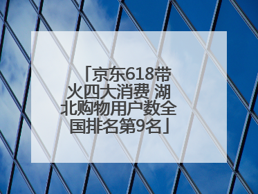 京东618带火四大消费 湖北购物用户数全国排名第9名