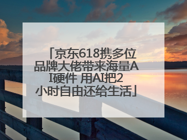 京东618携多位品牌大佬带来海量AI硬件 用AI把2小时自由还给生活