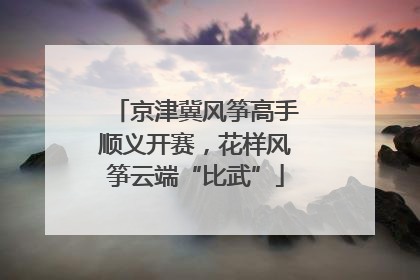 京津冀风筝高手顺义开赛，花样风筝云端“比武”