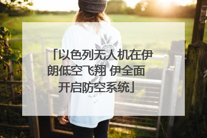 以色列无人机在伊朗低空飞翔 伊全面开启防空系统