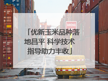 优新玉米品种落地昌平 科学技术指导助力丰收