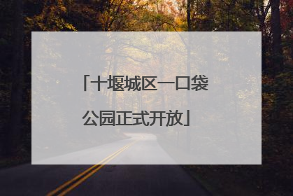十堰城区一口袋公园正式开放