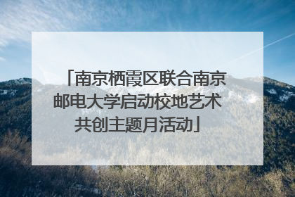 南京栖霞区联合南京邮电大学启动校地艺术共创主题月活动