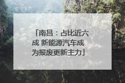 南昌：占比近六成 新能源汽车成为报废更新主力