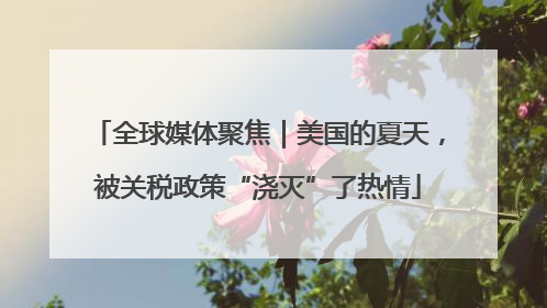 全球媒体聚焦｜美国的夏天，被关税政策“浇灭”了热情