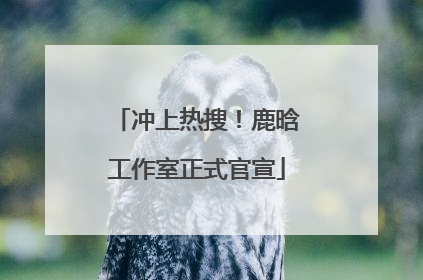 冲上热搜！鹿晗工作室正式官宣
