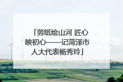 剪纸绘山河 匠心映初心——记菏泽市人大代表杨秀玲