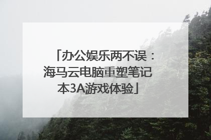 办公娱乐两不误：海马云电脑重塑笔记本3A游戏体验