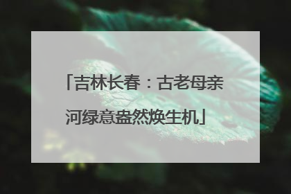 吉林长春：古老母亲河绿意盎然焕生机