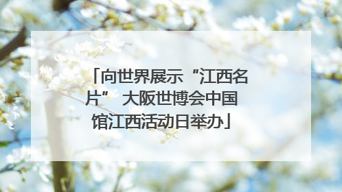 向世界展示“江西名片” 大阪世博会中国馆江西活动日举办