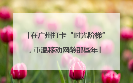 在广州打卡“时光阶梯”，重温移动网龄那些年