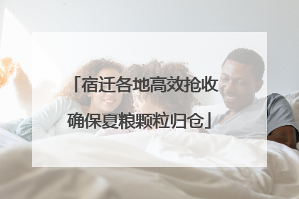 宿迁各地高效抢收 确保夏粮颗粒归仓