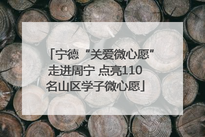 宁德“关爱微心愿”走进周宁 点亮110名山区学子微心愿