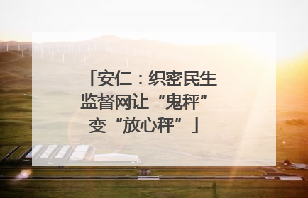 安仁：织密民生监督网让“鬼秤”变“放心秤”