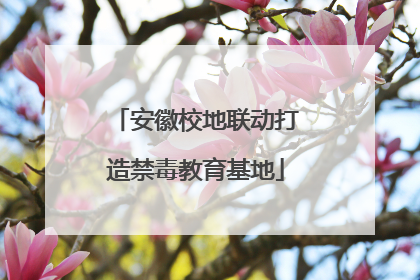 安徽校地联动打造禁毒教育基地