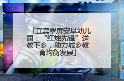 宜宾翠屏安阜幼儿园：“红烛先锋”送教下乡，助力城乡教育均衡发展
