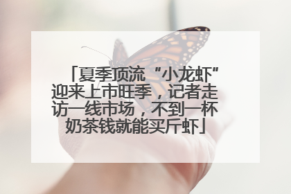 夏季顶流“小龙虾”迎来上市旺季,记者走访一线市场,不到一杯奶茶钱就能买斤虾