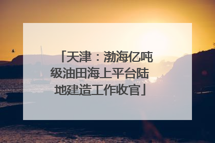 天津：渤海亿吨级油田海上平台陆地建造工作收官