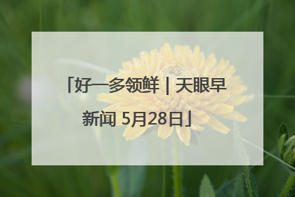 好一多领鲜｜天眼早新闻 5月28日