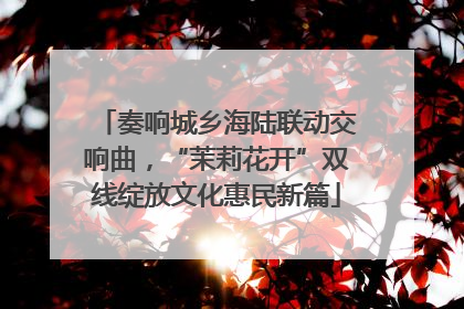 奏响城乡海陆联动交响曲，“茉莉花开”双线绽放文化惠民新篇