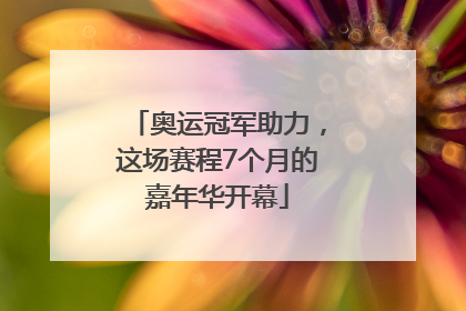 奥运冠军助力，这场赛程7个月的嘉年华开幕