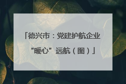 德兴市：党建护航企业“暖心”远航（图）