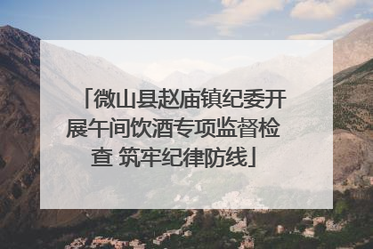 微山县赵庙镇纪委开展午间饮酒专项监督检查 筑牢纪律防线