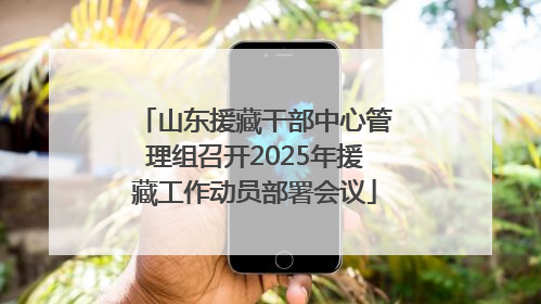 山东援藏干部中心管理组召开2025年援藏工作动员部署会议