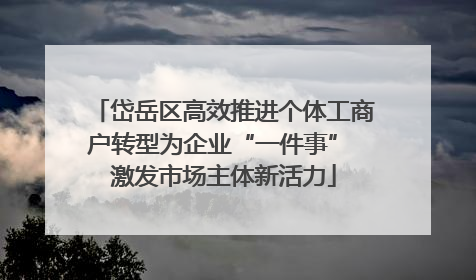 岱岳区高效推进个体工商户转型为企业“一件事” 激发市场主体新活力
